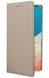   Кожен калъф тефтер и стойка Magnetic FLEXI Book Style за Samsung Galaxy A53 5G A536B златист 